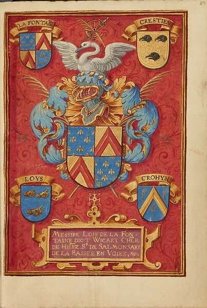 Arms of Lois de la Fontaine