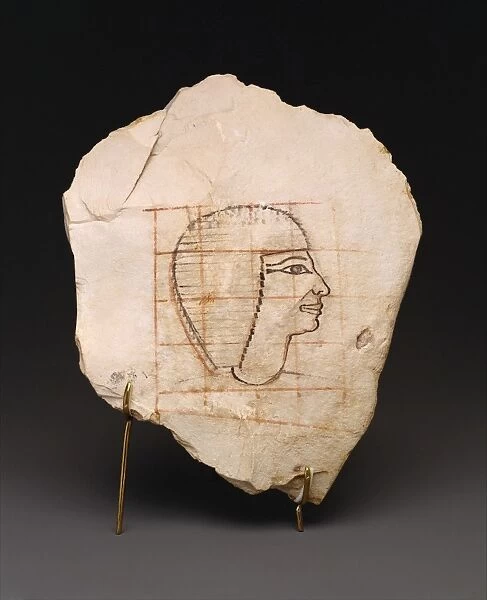 Artist Gridded Sketch Senenmut New Kingdom Dynasty 18