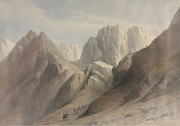 Ascent Lower Range Sinai 1839 David Roberts British