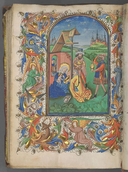 Book Hours Utrecht fol 221v Adoration Magi 1460-1465