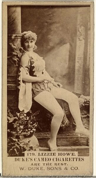 Card Number 179, Lizzie Howe, Actors, Actresses series, N145-5, issued, Duke Sons & Co