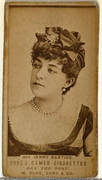 Card Number 304, Jenny Bartine, Actors, Actresses series, N145-5, issued, Duke Sons & Co