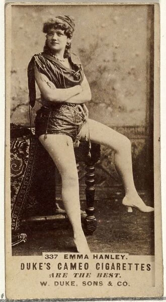 Card Number 337, Emma Hanley, Actors, Actresses series, N145-5, issued, Duke Sons & Co