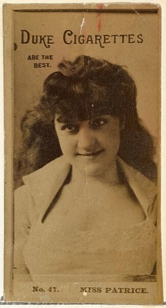 Card Number 47, Miss Patrice, Actors, Actresses series, N145-6, issued, Duke Sons & Co