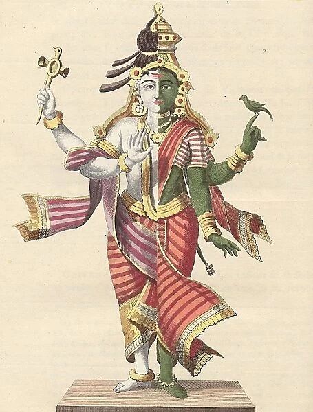 Chiven half man half woman Shiva depicted half