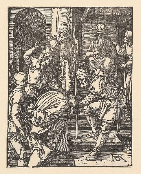 Christ Annas Small Passion ca 1508 Woodcut sheet