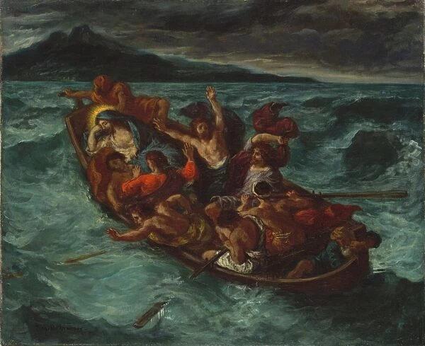Christ Asleep Tempest ca 1853 Oil canvas 20 x 24