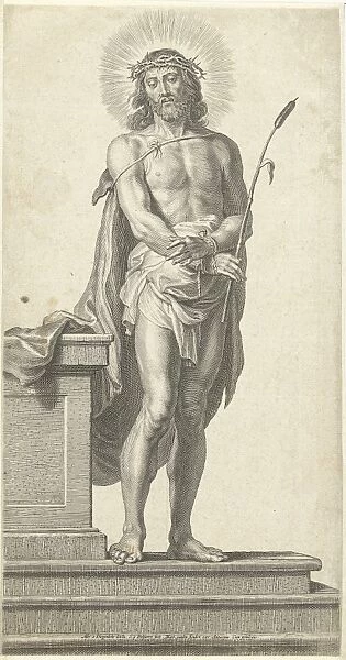 Christ with crown of thorns (Ecce Gay), Schelte Adamsz. Bolswert, Martinus van den Enden