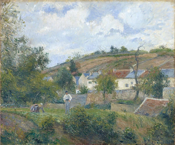 Un coin de l Hermitage Pontoise 1878 oil canvas