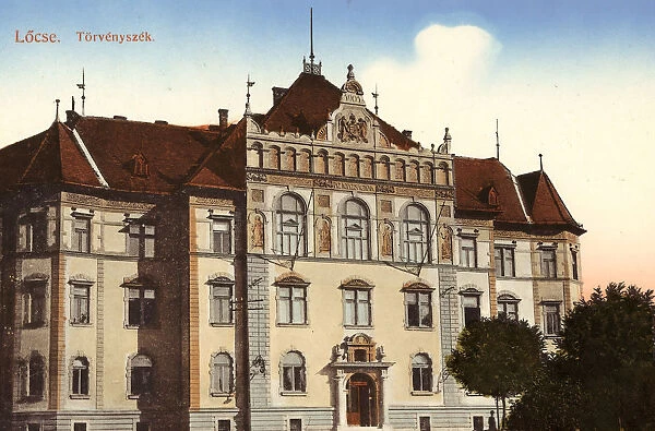 Courthouses Slovakia Buildings Levoča 1911