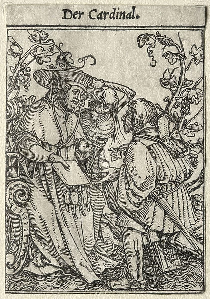 Dance Death Cardinal Hans Holbein German 1497