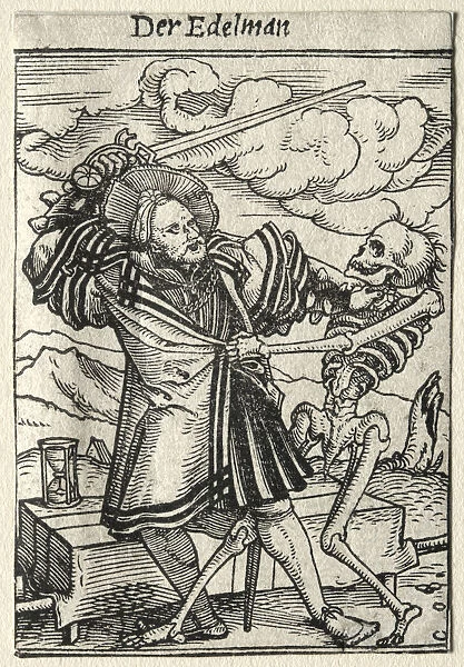 Dance Death Nobleman Hans Holbein German 1497