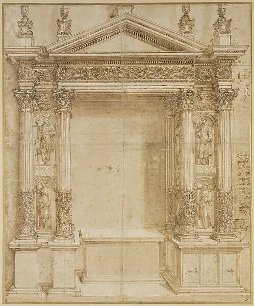 Design Altar Baldassare Peruzzi Italian 1481