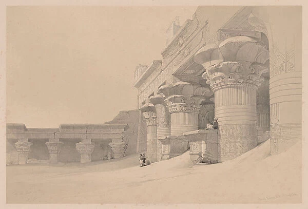 Egypt Nubia Volume I - No 10 Edfou 1838 Louis Haghe