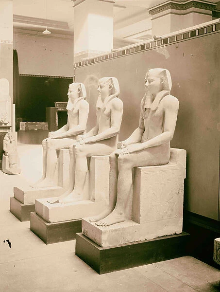 Egyptian views Cairo Masr Statues King Usertesen