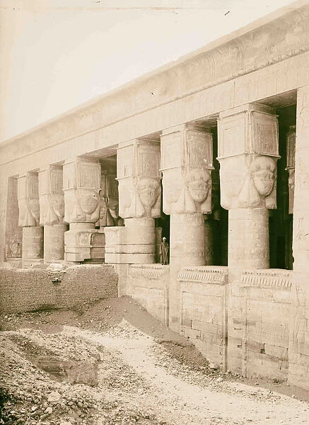 Egyptian views Temple Hathor Dendera Details