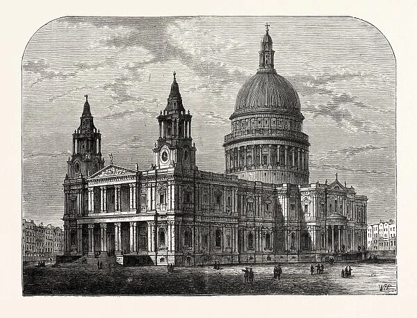 Exterior of St. Pauls Cathedral from the South-West, 1800, London