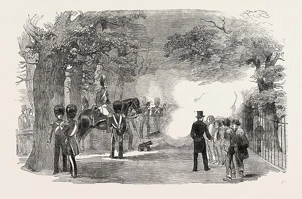 Firing the Park Guns for the Great Victory in the Crimea, 1854