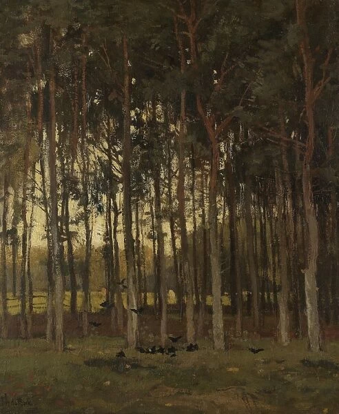 Forest scene, Theophile de Bock, c. 1870 - c. 1904