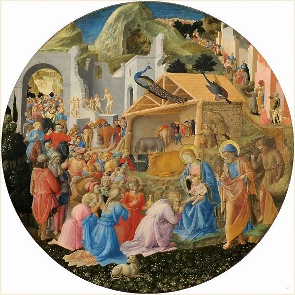 Fra Angelico and Fra Filippo Lippi, Italian (c. 1395-1455), The Adoration of the Magi, c