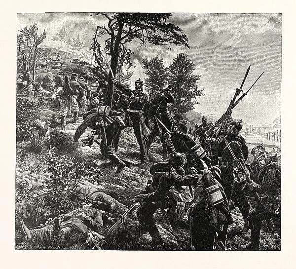 Franco-Prussian War: Attack on the Spicheren mountain led by General Francois