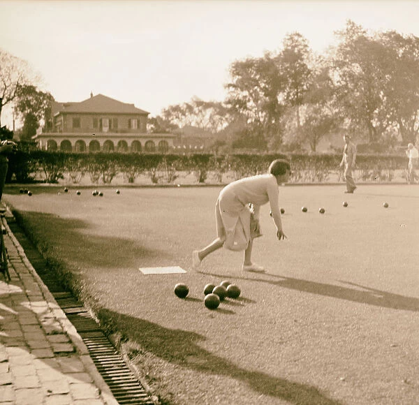 Gezira Gardens sports Bowling grounds 1934 Egypt