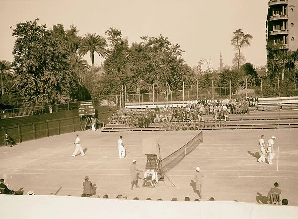 Gezira Gardens sports Tennis courts 1934 Egypt