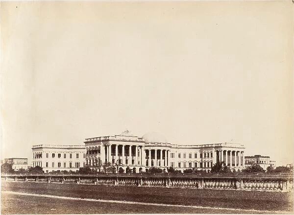 Government House Calcutta 1850s Albumen silver print