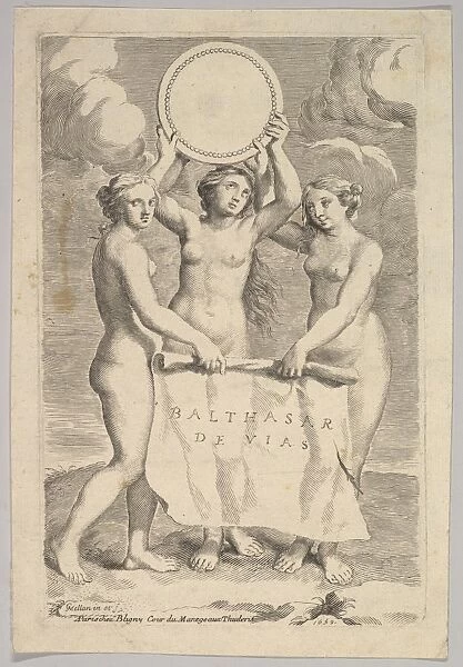 Three Graces 1659 Engraving unrecorded state