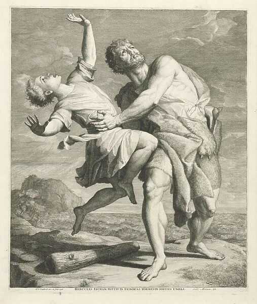 Hercules throws Lichas sea Hercules Lycham Mittit