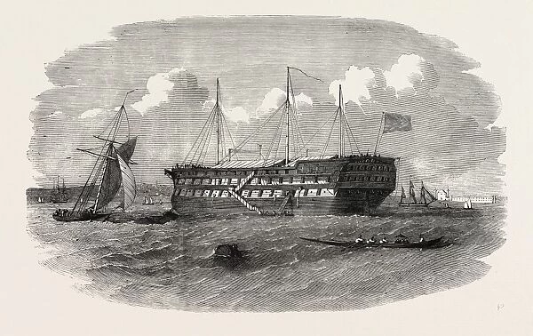 Hospital Ship Near the Seraglio, at Constantinople, Istanbul, 1854