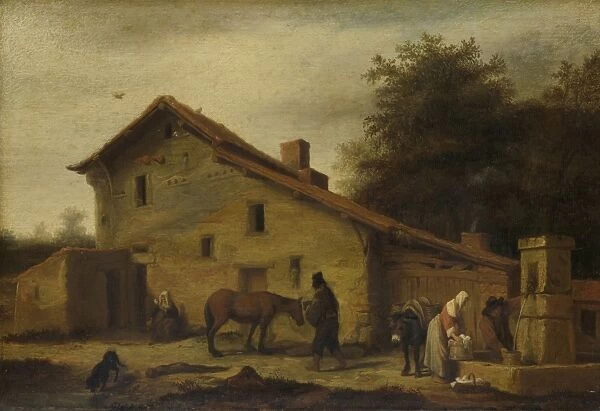 Inn near Nantes France, Lambert Doomer, 1640 - 1660