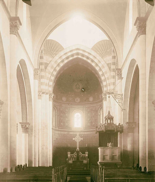 Interior Lutheran Church Redeemer Jerusalem 1898