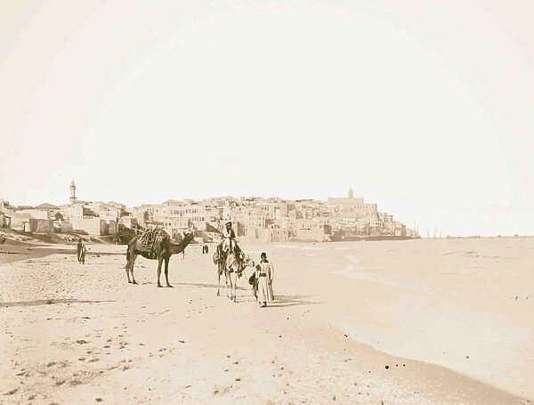 Jaffa Joppa environs north beach 1898 Israel