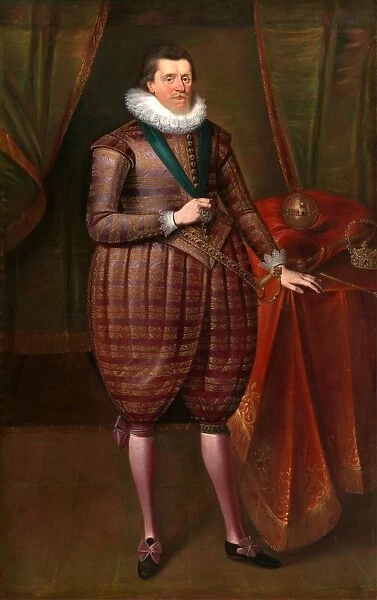 James I of England (James VI of Scotland) James I, Attributed to Paul van Somer, ca
