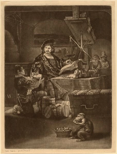 Jan van der Bruggen after Rembrandt van Rijn (Flemish, born 1649), Jan Uytenbogaert