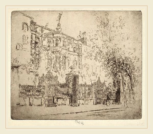 Joseph Pennell, Rossettis House, American, 1857-1926, 1906, etching
