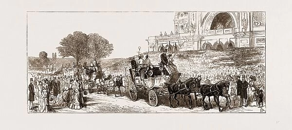 Jottings at the Alexandra Palace, London, Uk, 1875: a Meet of the Coaching Club