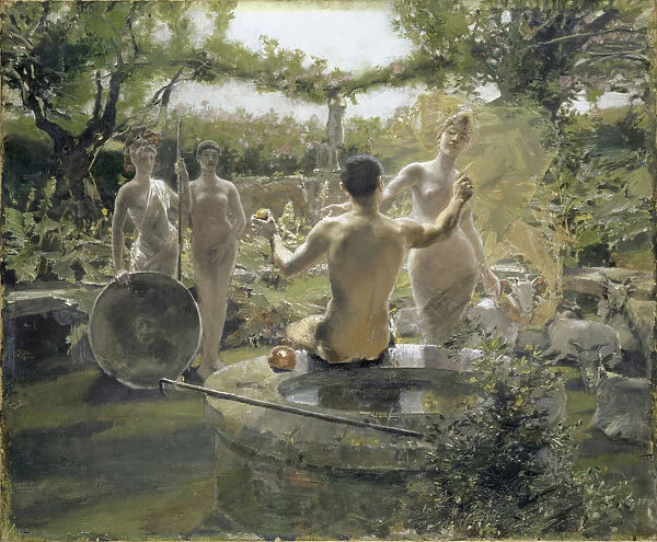 Judgment Paris 1891 oil canvas 71 x 86. 3 cm unmarked