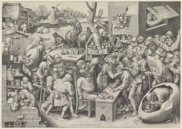 Keisnijder, doctor or witch, Mallegem, Pieter van der Heyden, Hieronymus Cock, unknown