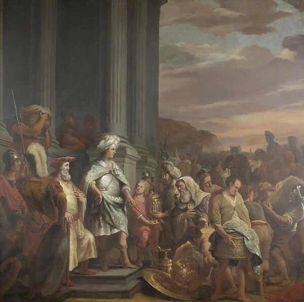 King Cyrus Handing over the Treasure Looted from the Temple of Jerusalem, Ferdinand Bol