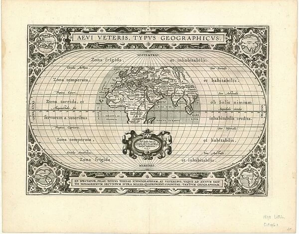 Map Aevi veteris typvs geographicvs Ortelius