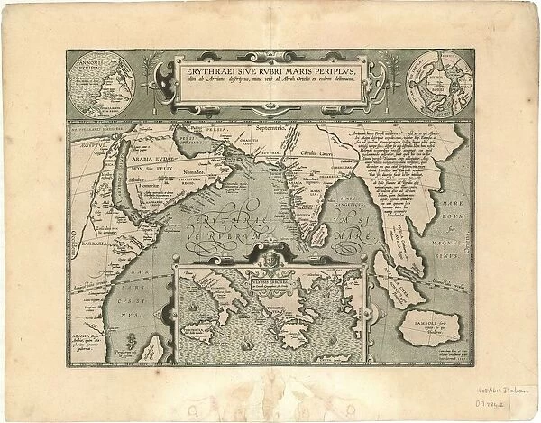 Map Erythraei sive Rvbri Maris periplvs olim ab Arriano descriptvs