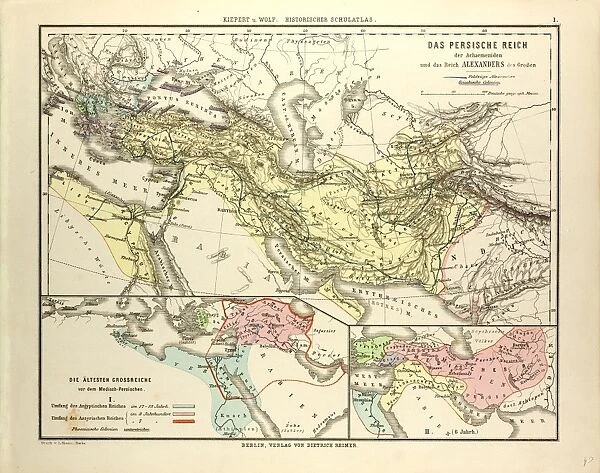 Map of the Persian Empire and the Empire of Alexander the Great