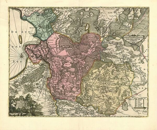 Map Transisalania vulgo -Yssel Nicols ten fl