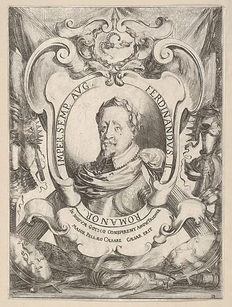 mid-bust portrait Emperor Ferdinand II within