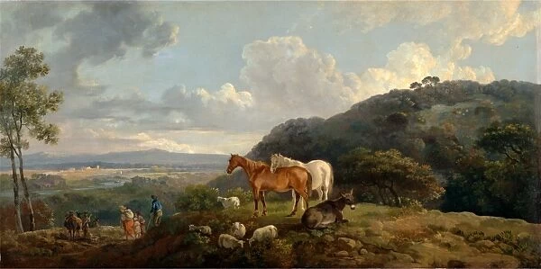 Morning: Landscape with Mares and Sheep, George Barret, ca. 1728  /  32-1784, British