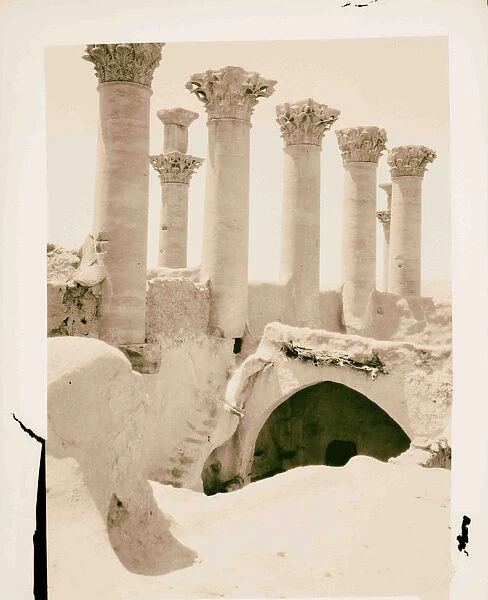 Palmyra Tadmor Pillars Temple Sun 1900 Syria