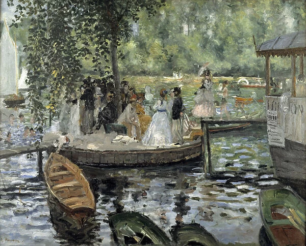 Pierre-Auguste Renoir La GrenouillA┼íre painting
