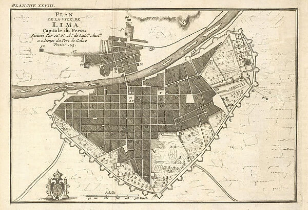 Plan de la ville de Lima Relation du voyage la